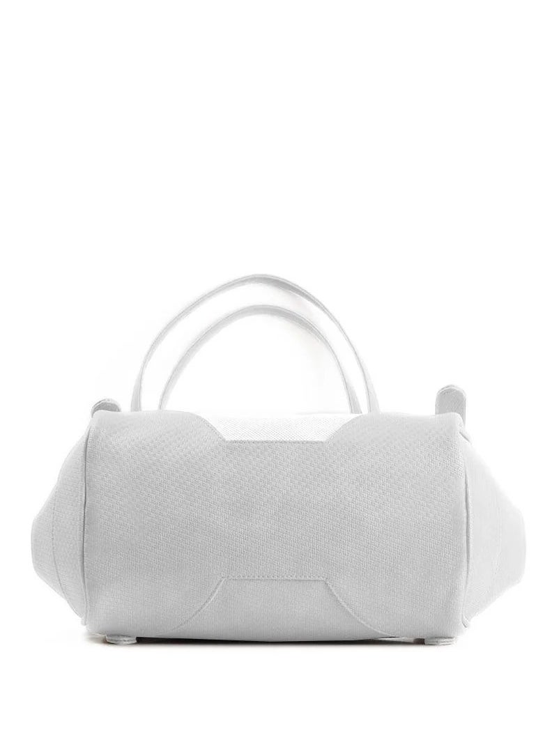 Generic White Leather Tote Bag Cats  - Image 3