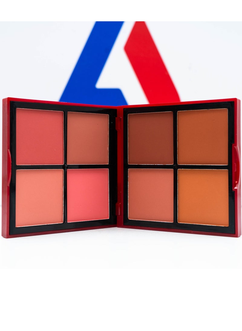 Carlla Rose - Blusher Powder Palette - 8 Color - Image 1