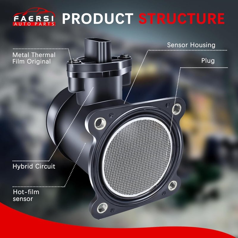 FAERSI مستشعر تدفق الهواء FAERSI MAF 0280218152 22680-5M000 لسيارة نيسان سنترا 2000-2002 - Image 4