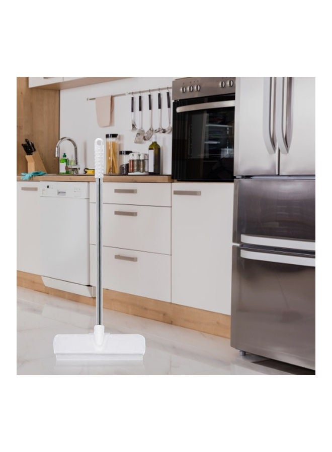 NIBEMINENT Long Handle Floor Scrub Brush Silver/White - Image 3