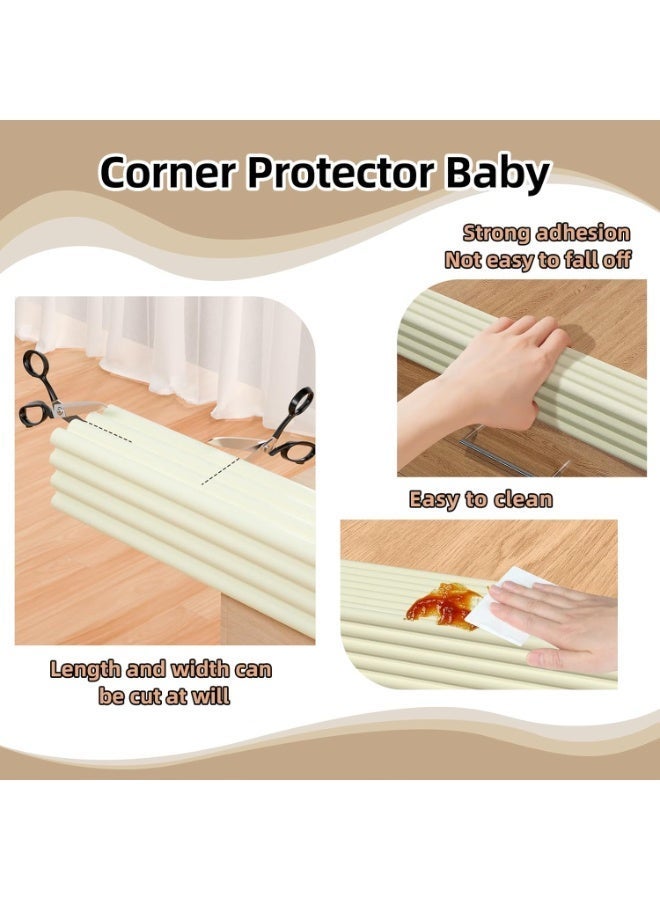 Purrhappy 2/8M Baby Proofing Foam Edge Safety Strip, Self Adhesive 8mm Thickened Ultra Soft Sponge Anti-Collision Bumper Strip, Pre-Taped Self Adhesive W-Type Edge & Corner Protector, Shock Absorbing Anti-Bump Edge Guard for Table Furniture Glass Table Fireplace Wall Chair Desk, Grey - Image 5