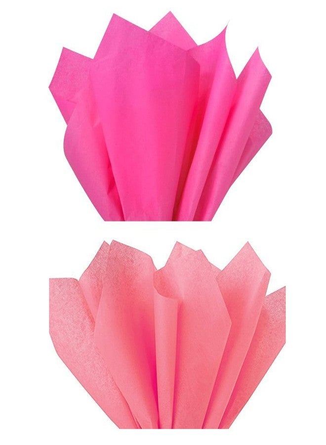 3A Featuretail 10 Baby Pink and 10 Rani Pink Tissue Paper for Gift/Flowers Packing 24 Inch x 28 Inch - Total 20 Sheets - Image 1