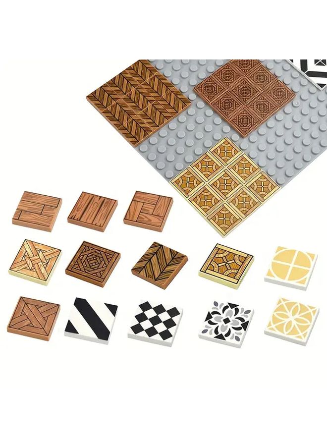 50 Pcs Colorful Smooth Printed 2x2 Tile Bricks For DIY Assembly And Education - Image 1