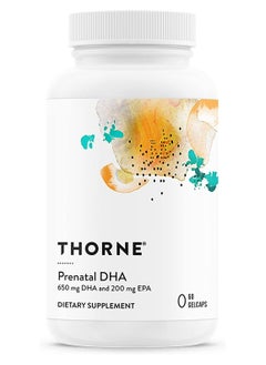 Thorne Prenatal DHA - 650 mg DHA And 200 mg Of EPA Dietary Supplement, 60 Gelcaps  - Image 1