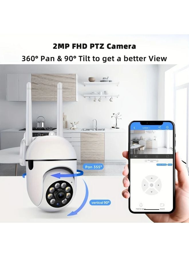 1080P Smart HD PTZ Security Camera With 64G SD Card Alexa Voice Control Color Night Vision - Image 5