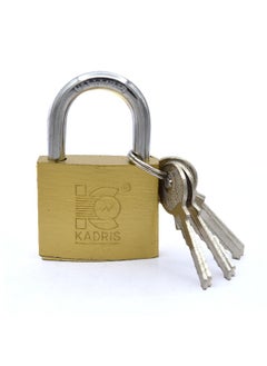 KADRIS Heavy-Duty Security Padlock HA-1428, Weather-Resistant in Solid Brass Lock 40MM - Padlock  shackle with Keys for Sheds, Storage Unit, School, Gym Locker, Fence, Toolbox, Hasp Storage  - Image 1