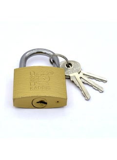 KADRIS Heavy-Duty Security Padlock HA-1428, Weather-Resistant in Solid Brass Lock 40MM - Padlock  shackle with Keys for Sheds, Storage Unit, School, Gym Locker, Fence, Toolbox, Hasp Storage  - Image 5