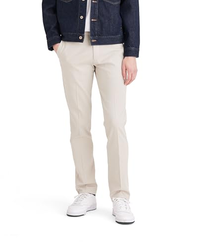 Dockers Men's Slim Fit Easy Khaki Pants, Cloud, 32W x 30L - Image 4