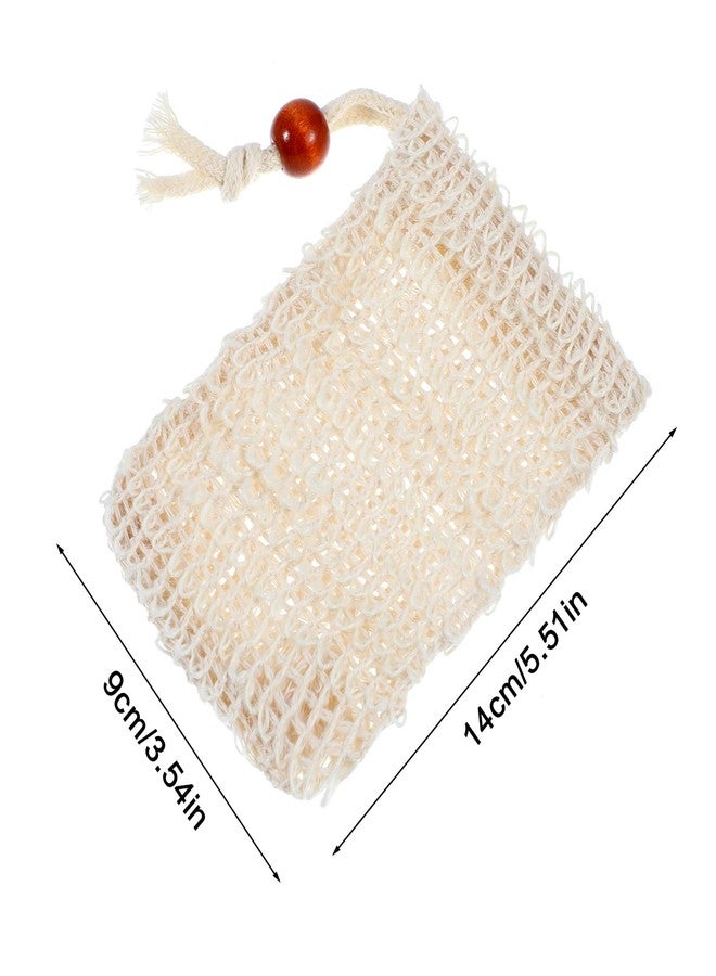 cobee 50 Pcs Soap Saver Bags, Mesh Exfoliating Bar Soap Pouch Sisal Soap Saver Drawstring Soap Holder Plastic-Free for Shower Soap Foaming and Drying - Image 3