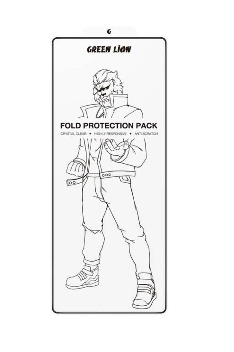 GREEN LION Fold Protection Pack - Samsung Galaxy Z Fold 6, Folding Resistant, Touch Sensitive, Anti Scratch & Fingerprint - Clear - Image 2