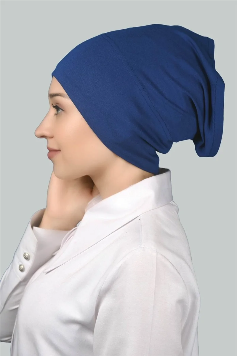 Altobeh Ready-made Practical Long Tube Hijab Bonnet - Light Denim