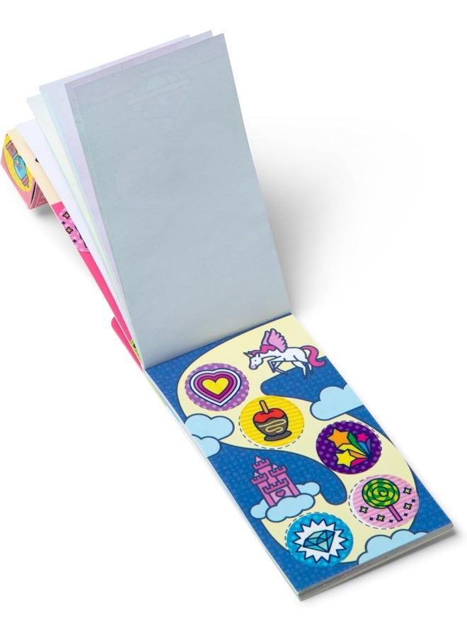 Melissa & Doug Sticker WOW! Mini Activity Pad with Refill Stickers - Favorite Things – 100+ Stickers & 12 Mini Pages – Compact Mess-Free Sticker Play for Kids – Ages 3+ | MD50296 - Image 4