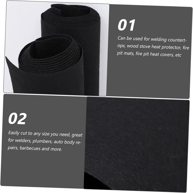 1mm Fire Retardant Welding Blanket Heavy Duty Fireproof Mat for Home and Industrial Use Cuttable Flame Resistant Fabric for Welding Protection - Image 2