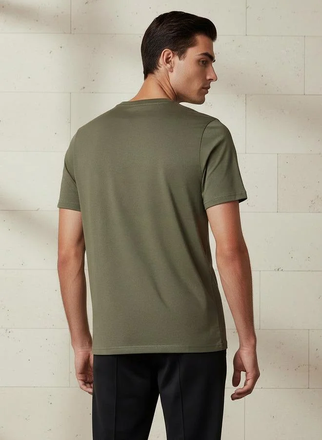 Kappa BROWN Kappa Men Crew Neck T shirt for Men | Best Price UAE