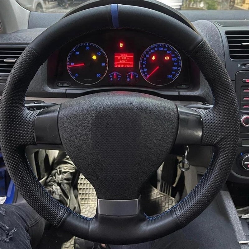 Yurefax Black Anti-Slip Steering Wheel Cover - Image 2