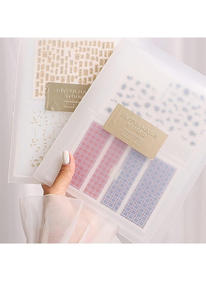 Peachjoy ألبوم جمع الملصقات، كتاب ملصقات شفاف قابل لإعادة الاستخدام 80 فتحة، منظم ملصقات دفتر التخطيط، ألبوم ملصقات بقشرة شفافة لجمع الملصقات، تخزين كتاب ملصقات العلامات - Image 5