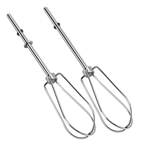 Fetechmate Stainless Steel Hand Mixer Turbo Beaters, W10490648 Hand Mixer Replacement Beaters by Fetechmate, 2 PACK Replacement Turbo Beaters Replace KHM2B AP5644233 PS4082859-1 YEAR - Image 1
