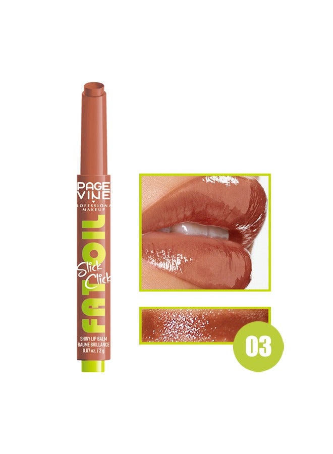 PAGE VINE أحمر الشفاه الصلب لامع أحمر الشفاه زيت الشفاه 03# - Image 1