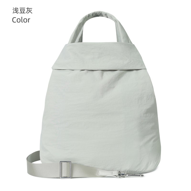 Generic Waterproof Travel Tote Large Capacity Fashion Shoulder Bag Light Bean Gray