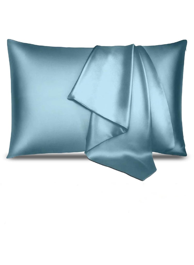 Mulberry Silk Pillowcase For Hair And Skin Standard Size 20" X 26" With Hidden Zipper Soft Breathable Smooth And Cool Sleep Pillowcase  - Image 1