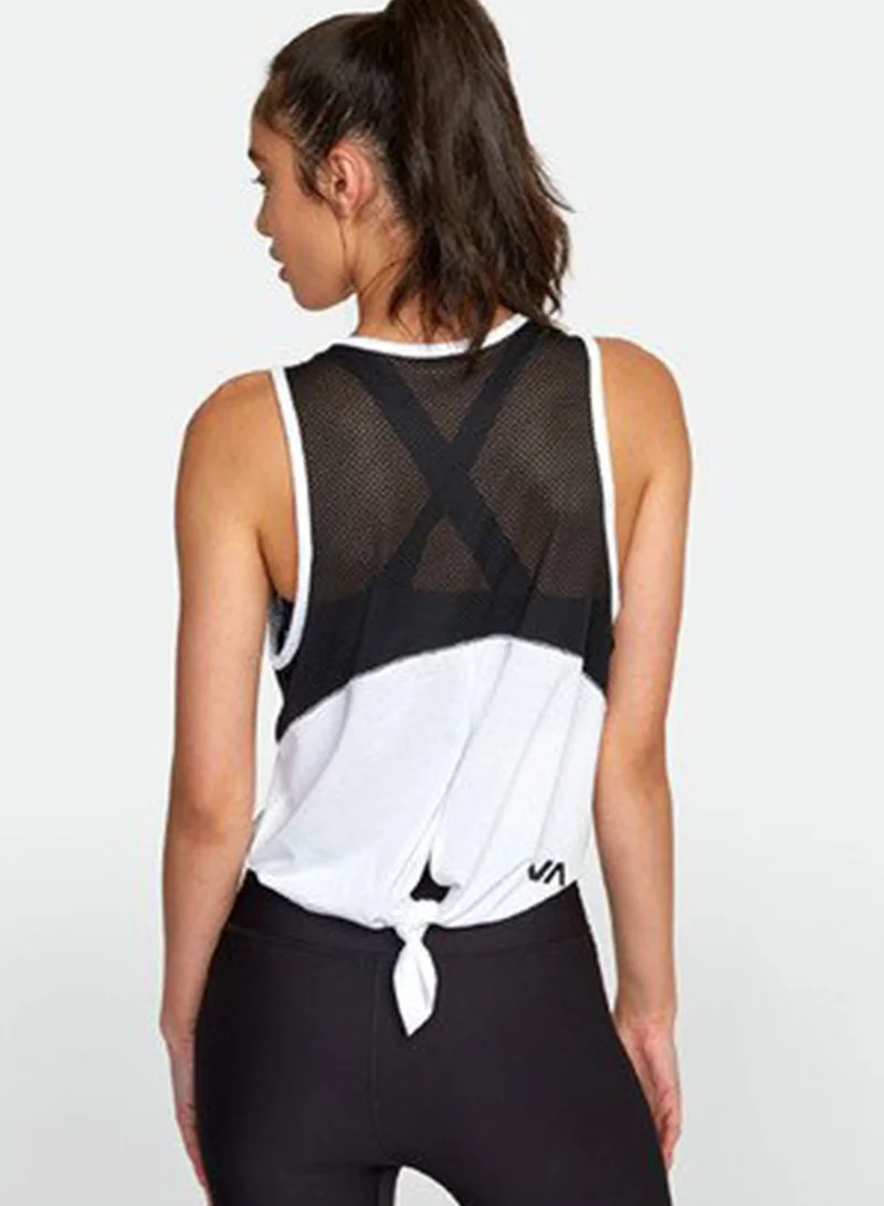 rvca VA Mesh Tie Back Tank