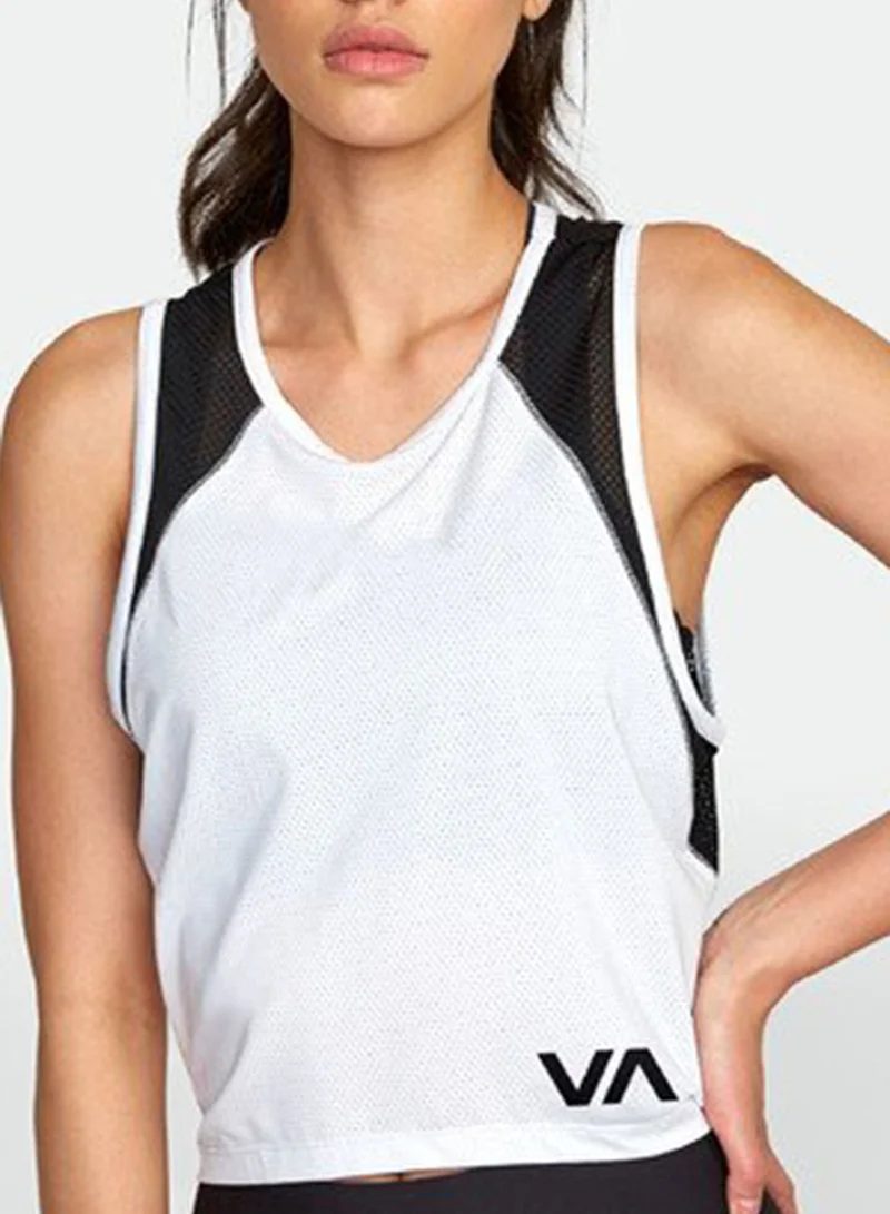 rvca VA Mesh Tie Back Tank