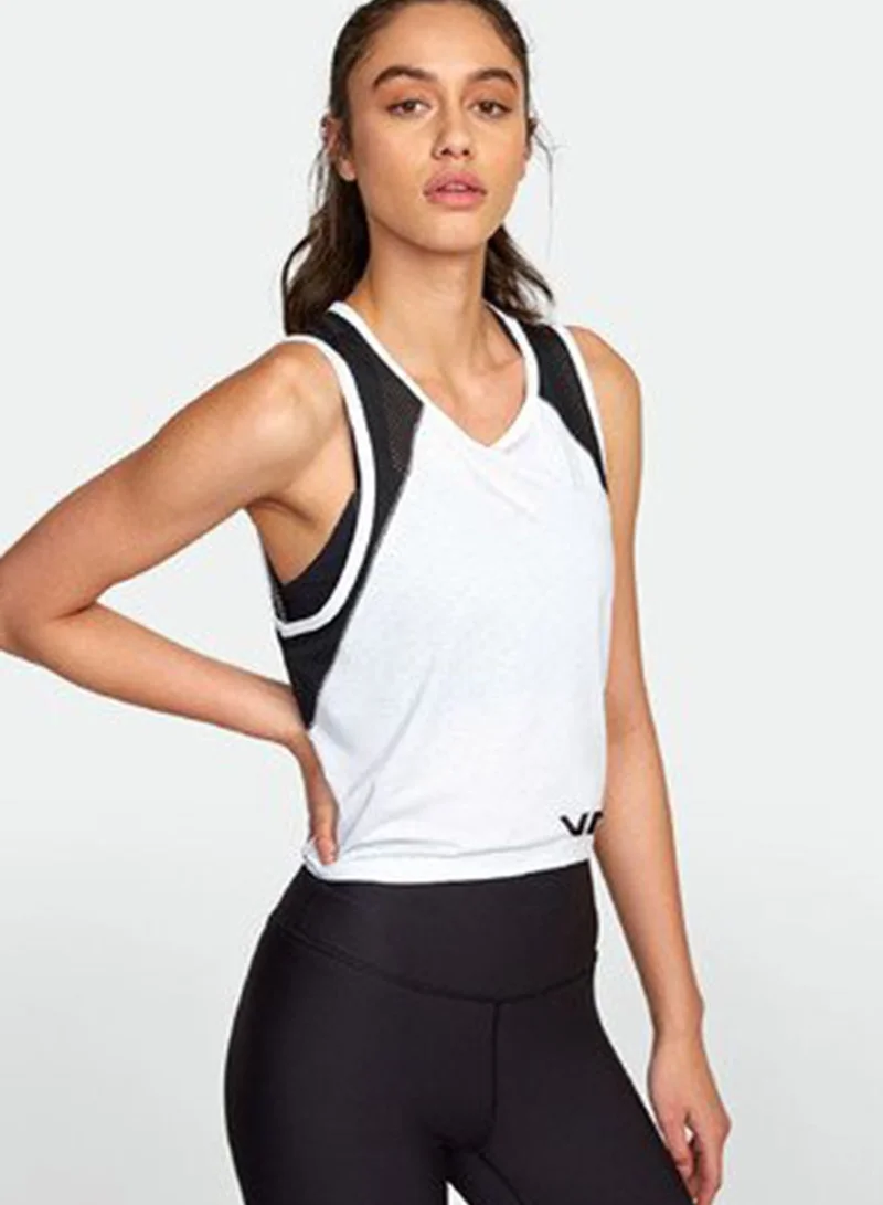 rvca VA Mesh Tie Back Tank