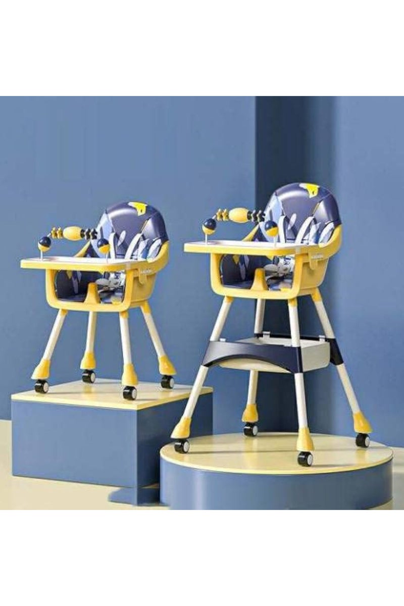 Baby High Chair | Newborn High Chair | Adjustable and Removable Double Feeding Tray and Play Table - Image 1