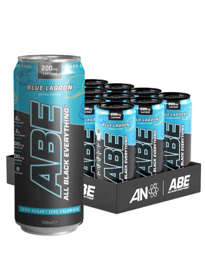 Applied Nutrition ABE Ultimate Pre Workout Drink ,Blue Lagoon Flavor, 12-Pieces - Image 1