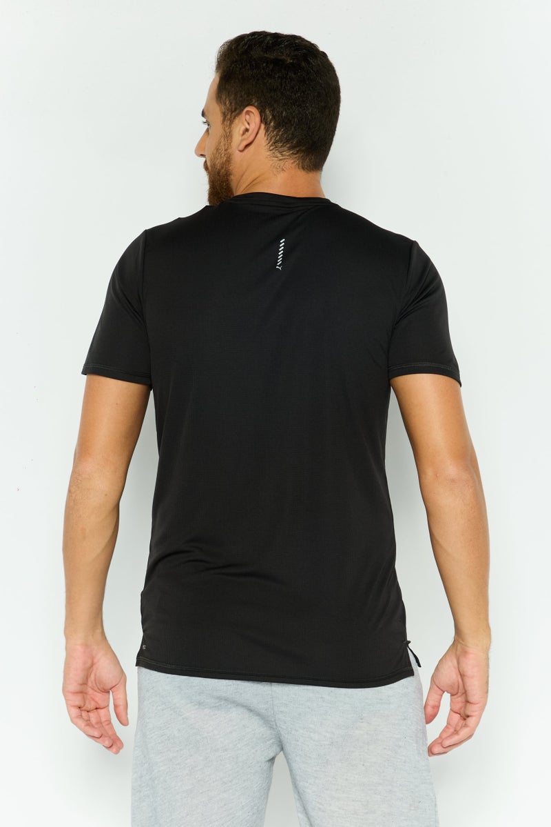 PUMA Men Sportswear Fit Short Sleeves Brand Logo Training T-Shirt, Black - Image 4