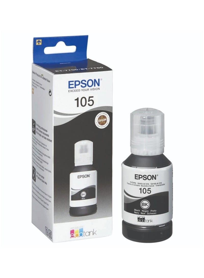 إبسون زجاجة حبر Ecotank مقاس 2.36 × 7.09 بوصة 105 EP64309، لإعادة تعبئة الطابعة - Image 1