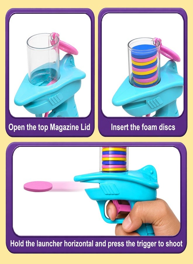 VGRASSP Foam Disc Launher Toy for Kids - Color and Design As Per Stock - Image 4