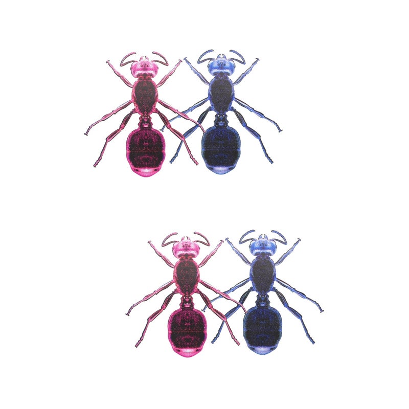 2pcs Iron Art Ant Adornment Simulation Ant Ornament Wall Art Decor Garden Decoration - Image 1