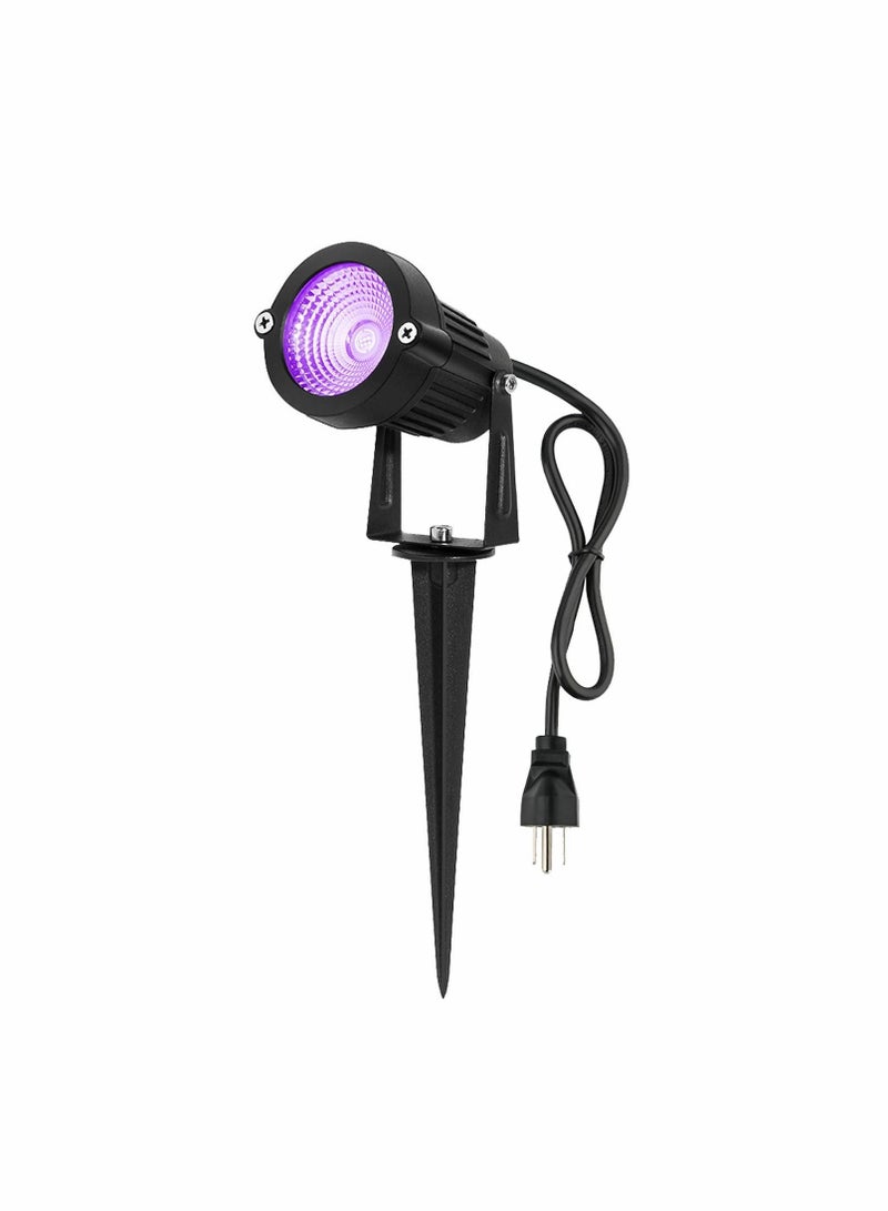 Captaintech Waterproof UV LED Blacklight Landscape Lights, Outdoor Plug in Black Light Spotlight for Pathway Light Plug Spike Stand Garden, Yard, Lawn, Decorative Lighting - Image 1