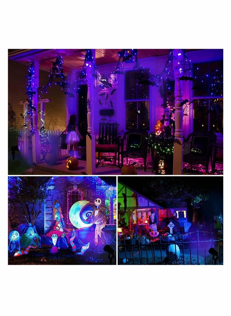 Captaintech Waterproof UV LED Blacklight Landscape Lights, Outdoor Plug in Black Light Spotlight for Pathway Light Plug Spike Stand Garden, Yard, Lawn, Decorative Lighting - Image 3