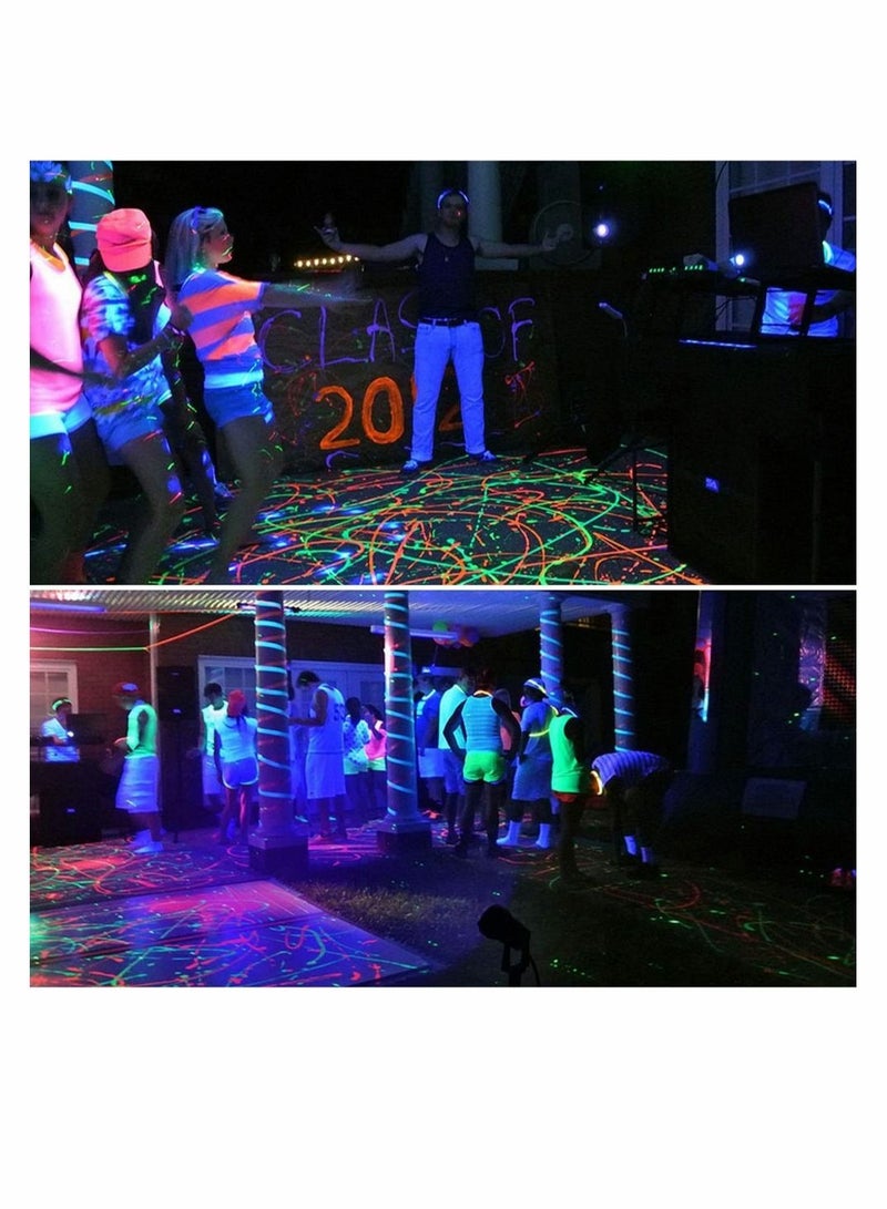 Captaintech Waterproof UV LED Blacklight Landscape Lights, Outdoor Plug in Black Light Spotlight for Pathway Light Plug Spike Stand Garden, Yard, Lawn, Decorative Lighting - Image 4