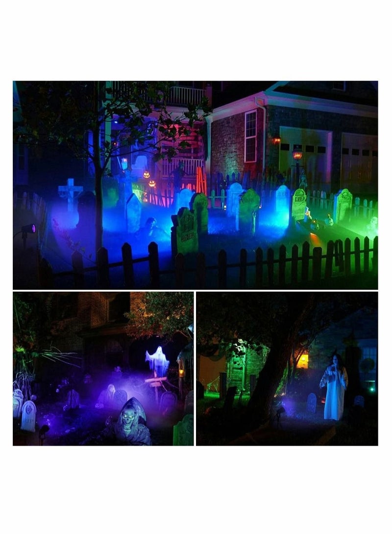 Captaintech Waterproof UV LED Blacklight Landscape Lights, Outdoor Plug in Black Light Spotlight for Pathway Light Plug Spike Stand Garden, Yard, Lawn, Decorative Lighting - Image 5