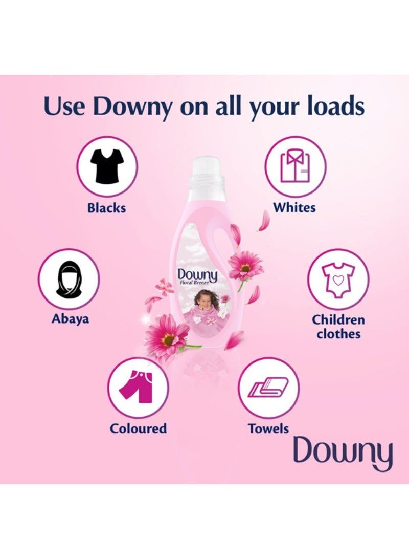 داوني منعم الأقمشة العادي بنسيم الزهور 2x2لتر - Image 3