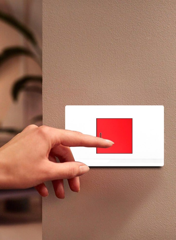 Vmax Frameless 45A High Power Wall Switch – Aluminium PC Panel, Heavy Duty Water Heater & AC Control, Seamless Installation & Durable Design – White - Image 3