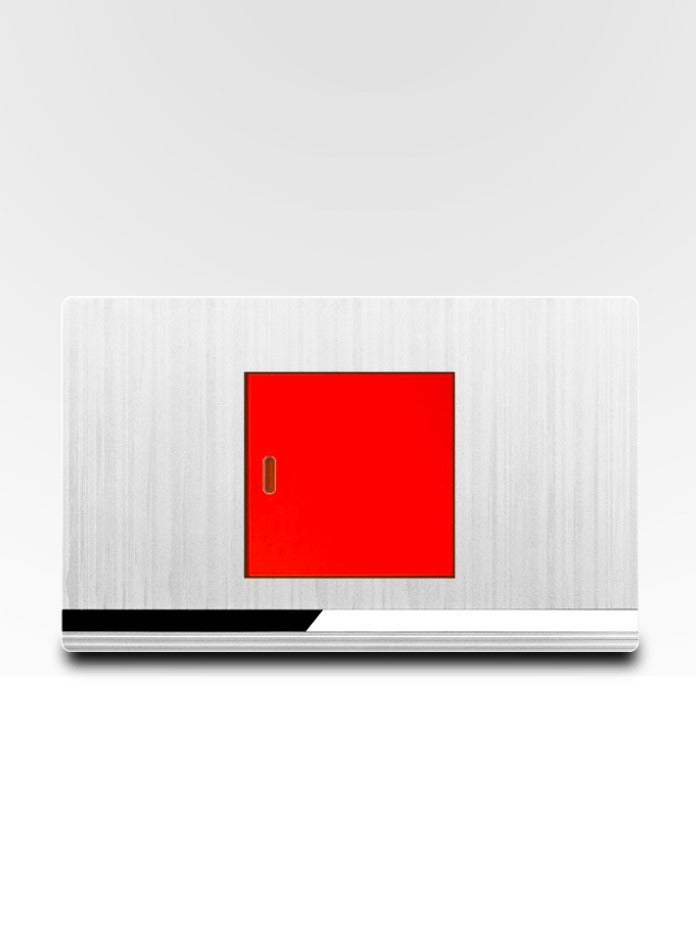 Vmax Frameless 45A High Power Wall Switch – Aluminium PC Panel, Heavy Duty Water Heater & AC Control, Seamless Installation & Durable Design – White - Image 2