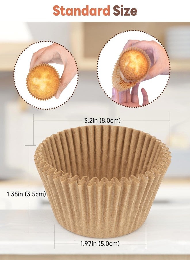 Bake Choice مجموعة بيك تشويس من 200 قطعة من قوالب الكب كيك القياسية غير اللاصقة، مصنوعة من مواد طبيعية وآمنة غذائياً، وقوالب مافن من ورق الزبدة المقاوم للدهون. - Image 4