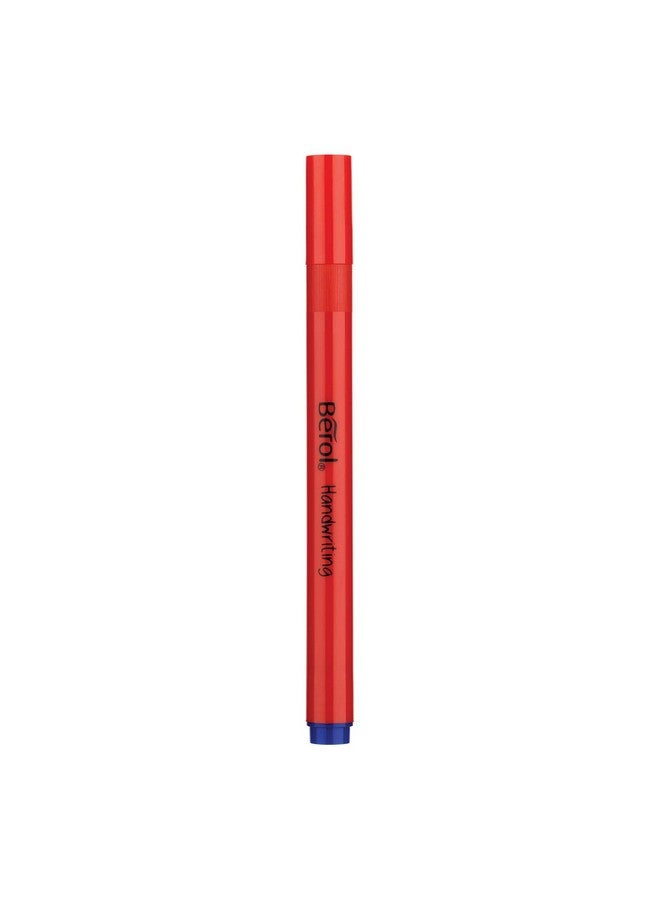 Berol Handwriting Pens | Round Shape | Washable Blue Ink | Bright Barrels | Tub Of 42 - Image 2