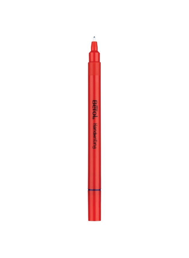 Berol Handwriting Pens | Round Shape | Washable Blue Ink | Bright Barrels | Tub Of 42 - Image 3
