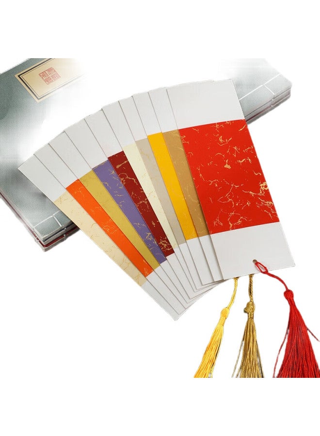 Jiaranheng Jiaran Heng, Golden Thread Blank Bookmark Diy Card, Teacher'S Day Gift For Kindergarten Teachers, Elementary School Students' Handmade Class, Hand-Drawn Self-Made Xuan Paper Bookmark, Birthday Gift For Classmates And Teachers - Image 2