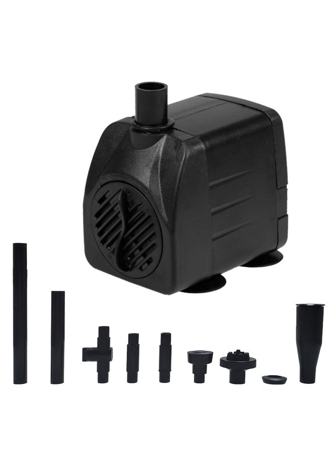 NIBEMINENT Submersible Water Pump with 12 LED Light for Aquarium Black - Image 5