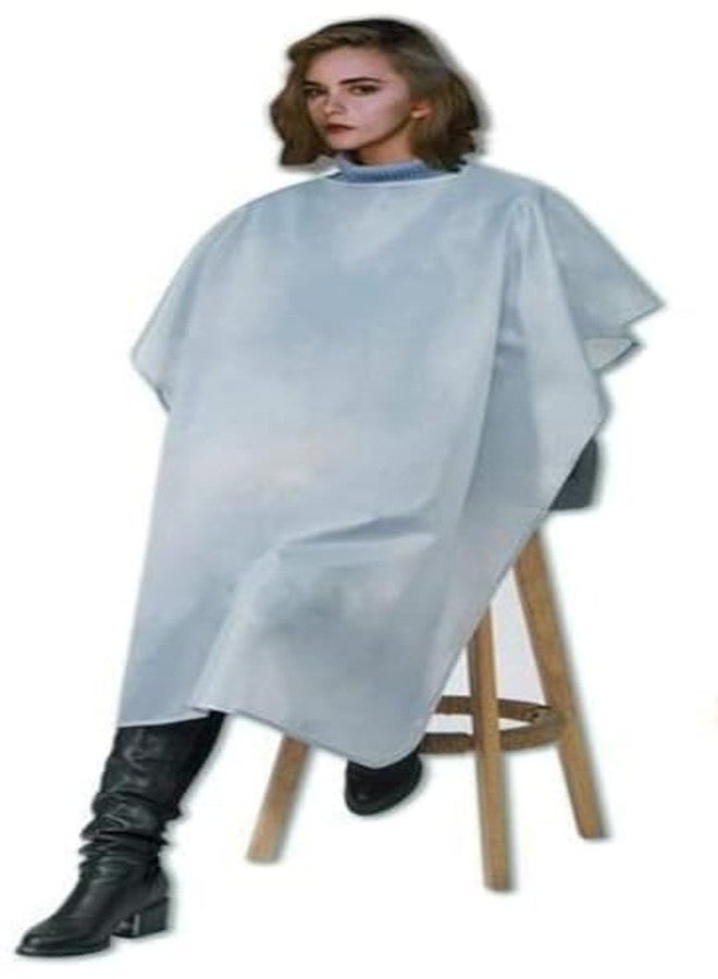 Adaamya® 50 Pcs Men's and Women's Disposable Apron Sheet for Hair Dyeing and Cutting (Blue) - Image 5