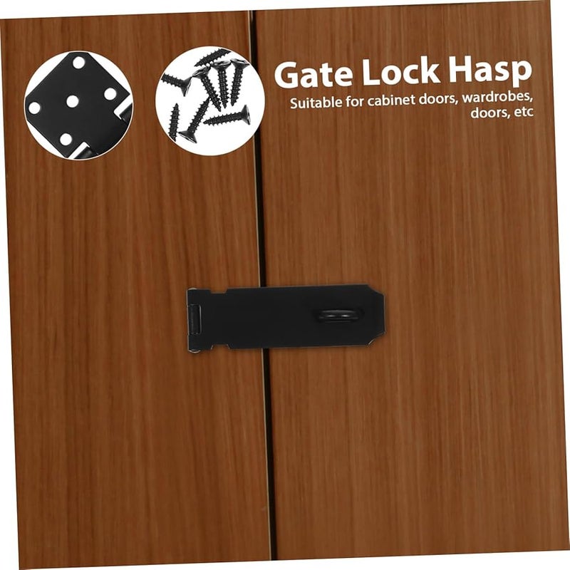 Heavy Duty Stainless Steel Door Safety Clasp Lock Latch for Cabinet Wooden Gates Anti Theft Security - Image 5