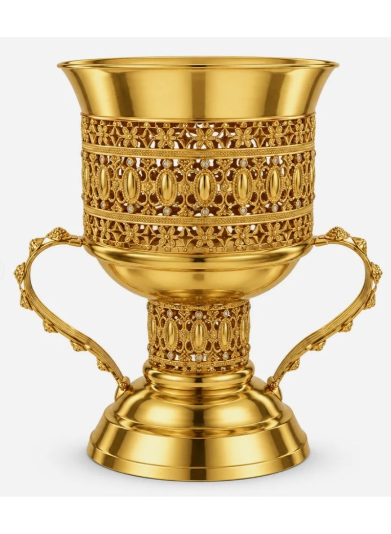 AKDC Metal Incense Burner with Handles Gold – 33×25cm - Image 3