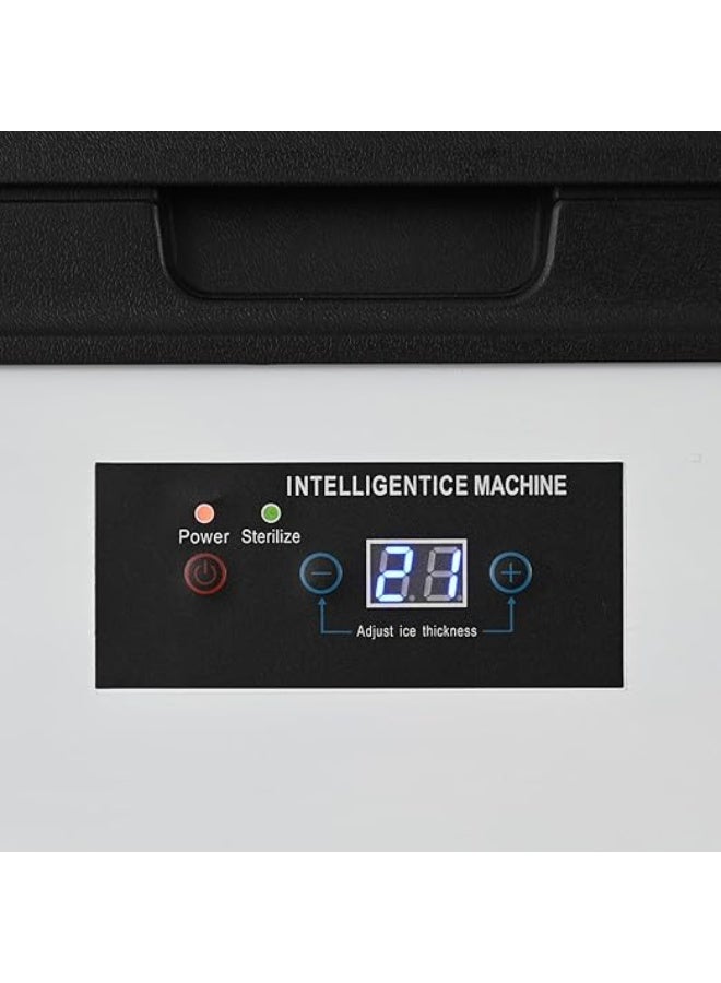 Cool Baby Integrated Ice Maker Machine, 55KGS/24H Stainless Steel Under Counter ice Machine with 15KGS Ice Storage Capacity, Freestanding Ice Maker - Image 5