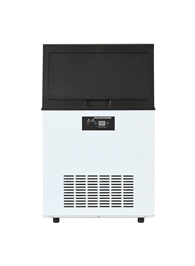 Cool Baby Integrated Ice Maker Machine, 55KGS/24H Stainless Steel Under Counter ice Machine with 15KGS Ice Storage Capacity, Freestanding Ice Maker - Image 1